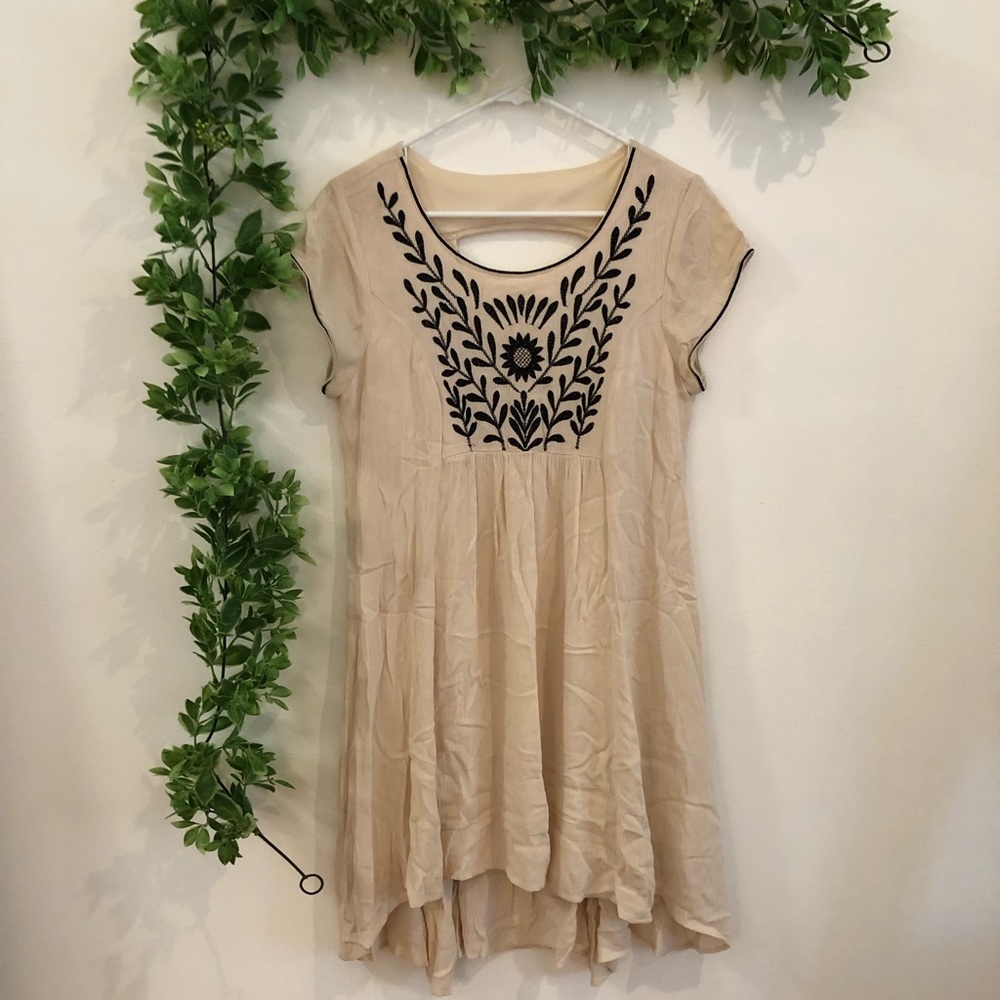 Alya Hight to Low Embroidered Dress